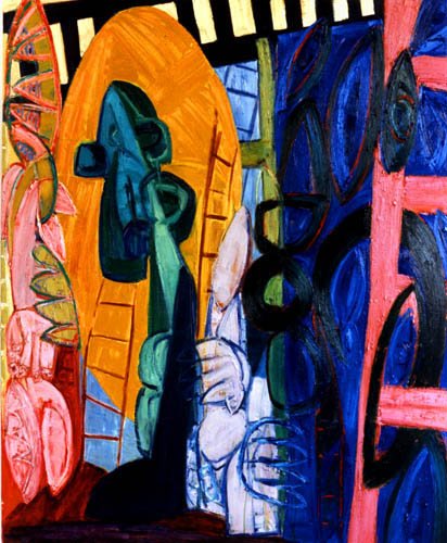  Intruder #1, oil on canvas 1500 x1800mm 